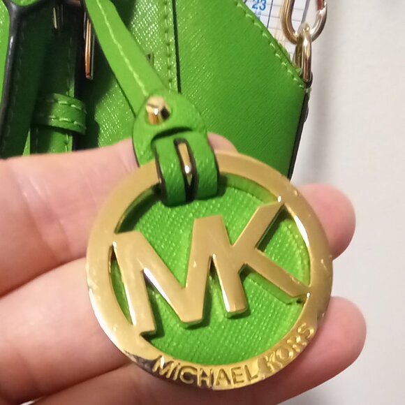 Michael Kors Lime Green Satchel  Crossbody - Picture 3 of 11